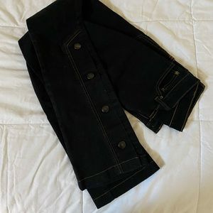 urban outfitters button flair jeans